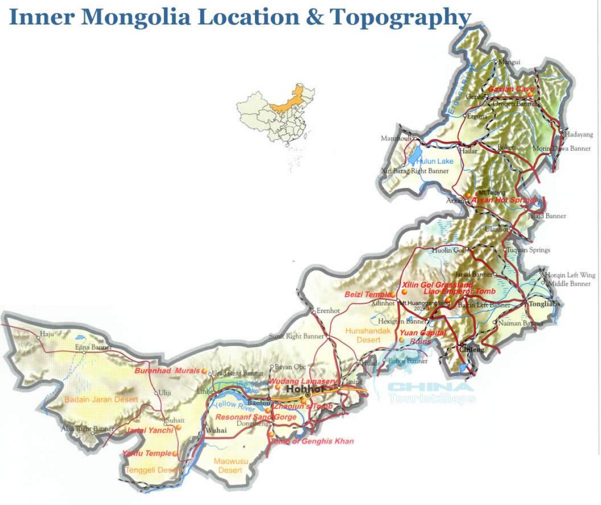 kanpoko Mongolia mapa