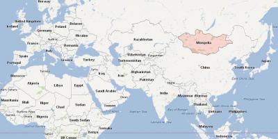 Mapa Mongolia mapa asia