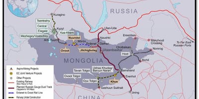 Mongolian trenbide-mapa